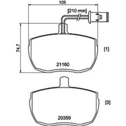 Mintex Front Brake Pad Set MLB85