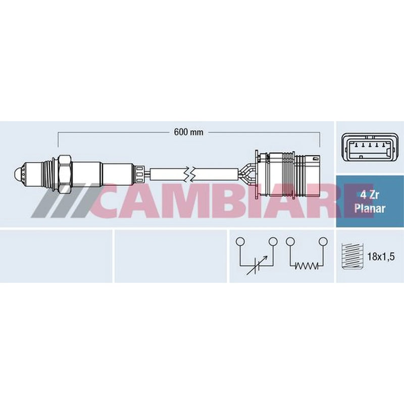 Cambiare O2 Lambda Oxygen Sensor after catalytic convert VE381866