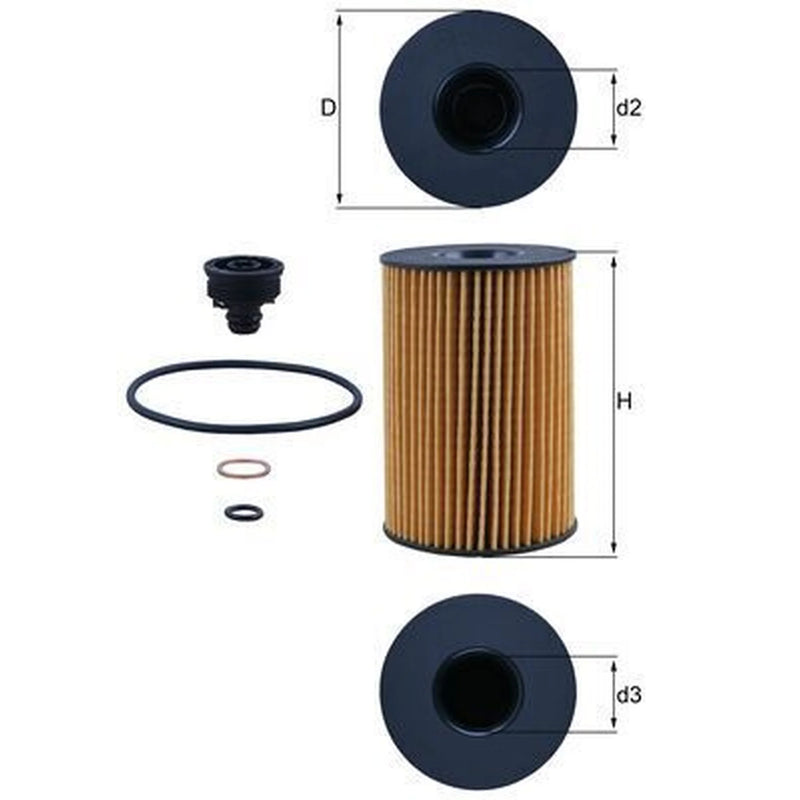 Mahle Engine Oil Filter OX 353/7D