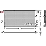 Denso Air Conditioning Condenser fits Audi A4 Allroad B9 2016-2020 2.0 3.0