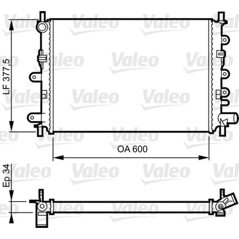 Valeo Engine Radiator 730856