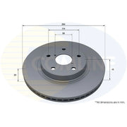 Comline 2 x Vented Front Brake Discs ADC5205V