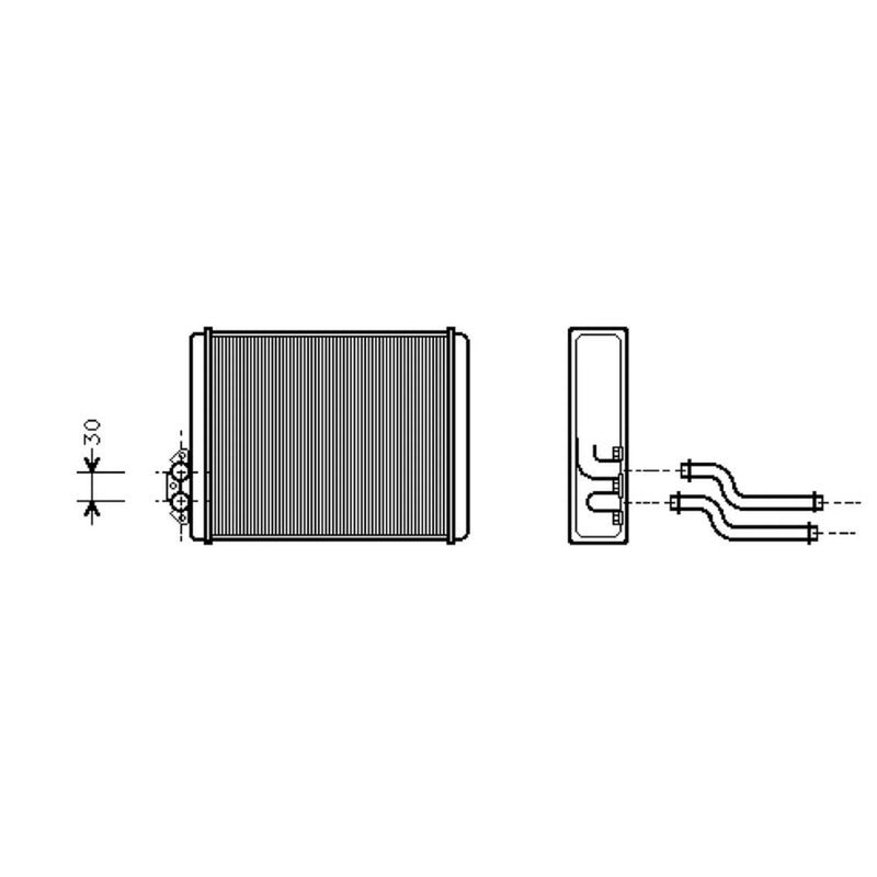 Valeo Heater Matrix Core Heat Exchanger 812326