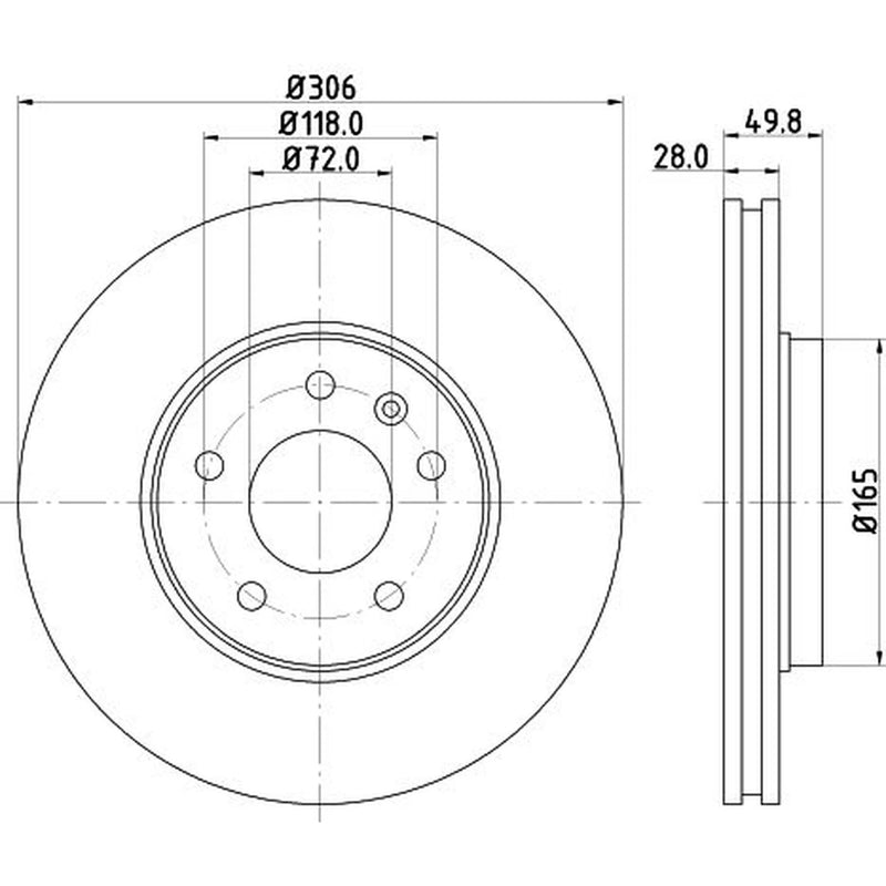 Mintex Mintex Front Brake Disc Kit MDK0215