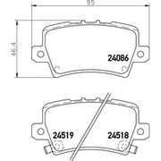 Mintex Rear Brake Pad Set MDB2770