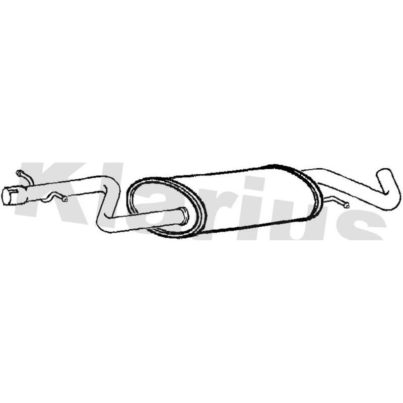 Klarius Box With Centre Pipe Centre VW601C