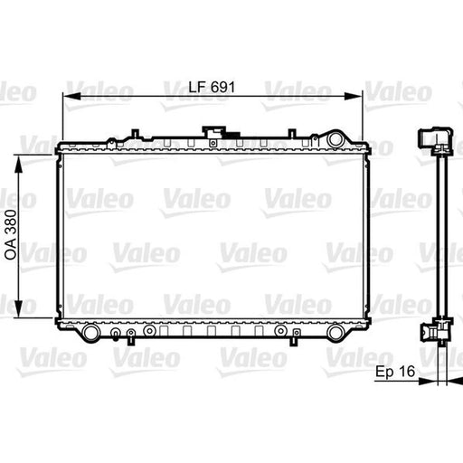 Valeo Engine Radiator 731657