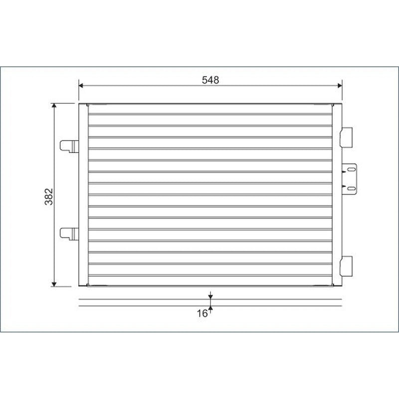 Valeo Air Conditioning Condenser 817602