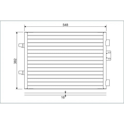 Valeo Air Conditioning Condenser 817602