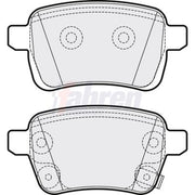 Fahren Rear Brake Pad Set FBP3712