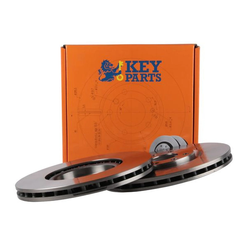Key Parts 2 x Vented Front Brake Discs KBD4717-x2