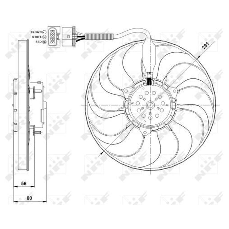 NRF Engine Cooling Fan 47392