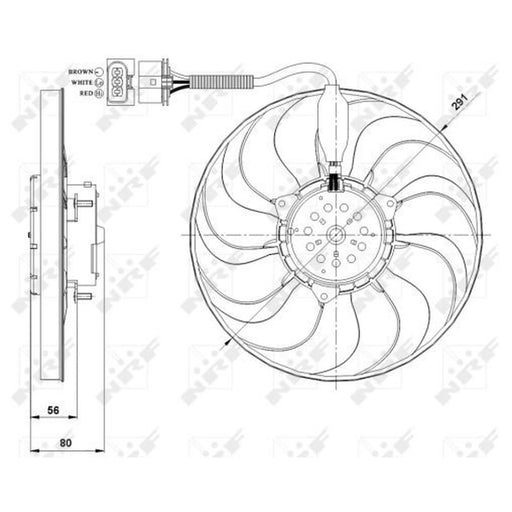 NRF Engine Cooling Fan 47392