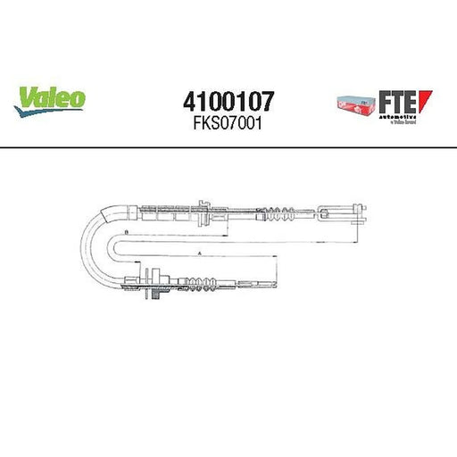 Valeo Clutch Control Cable Pull 4100107