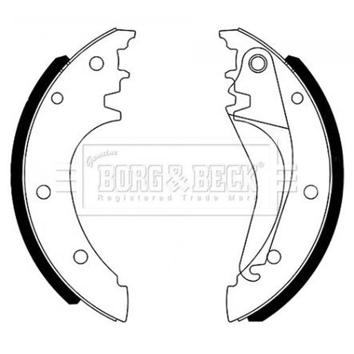 Borg & Beck Parking Brake Shoe Set BBS6494