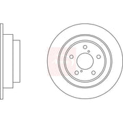 Apec 2 x Solid Rear Brake Discs DSK550-x2