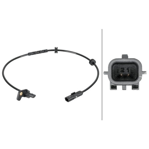 Hella ABS Wheel Speed Sensor Rear Right 6PU 012 806-871