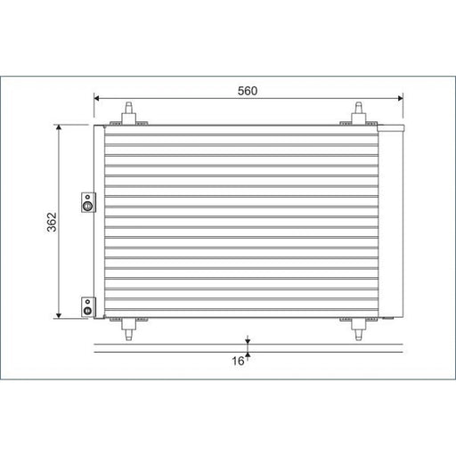 Valeo Air Conditioning Condenser 814080