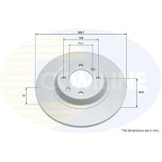 Comline 2 x Solid Rear Brake Discs ADC2729-x2