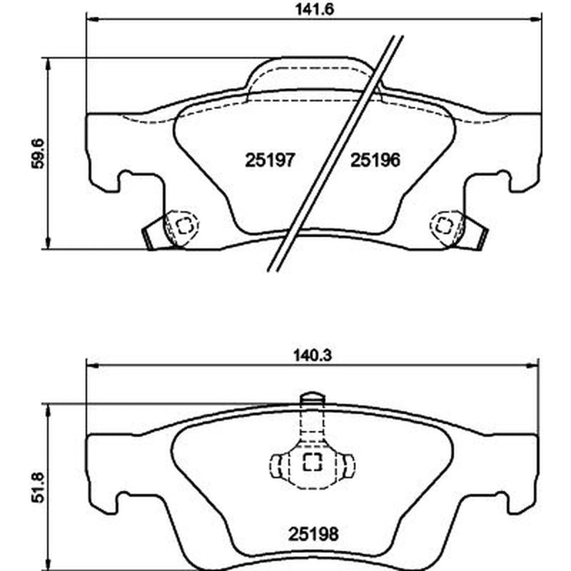 Mintex Rear Brake Pad Set MDB4132