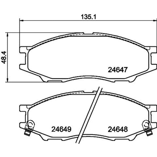DON Front Brake Pad Set PCP1197