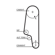 Gates Timing Belt Cambelt 132 Teeth 5426