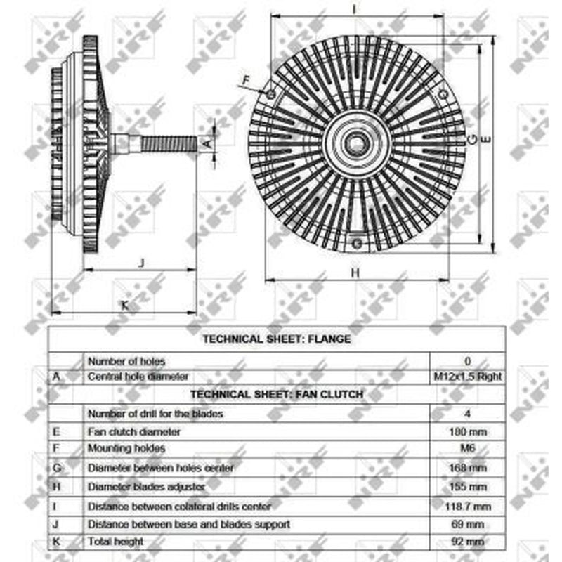 NRF Radiator Fan Clutch 49531
