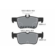 Textar Rear Brake Pad Set 2253101