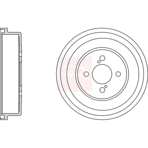 Apec Brake Drum Assembly Rear DRM9973