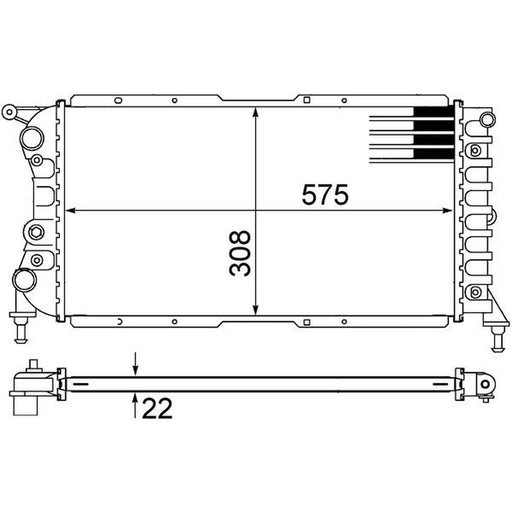 Mahle Engine Radiator CR 1441 000S