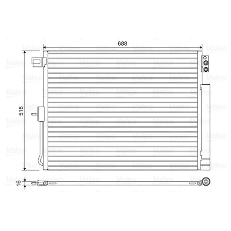 Valeo Air Conditioning Condenser 822616