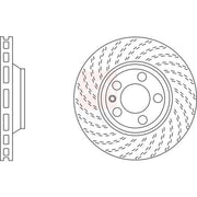 Apec 2 x Front Vented Brake Discs SDK6412