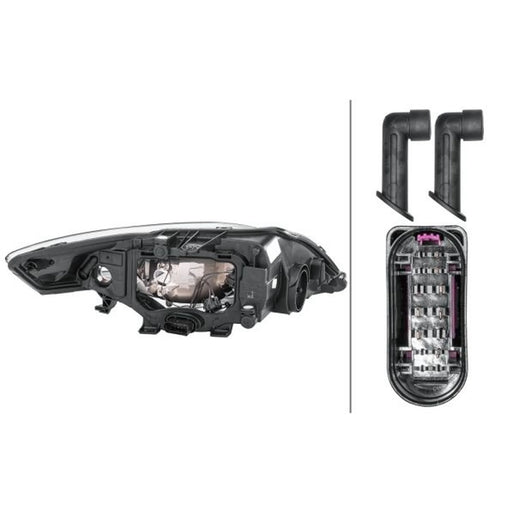 Hella Headlight Headlamp H7/H1 Left 1EB 354 996-011