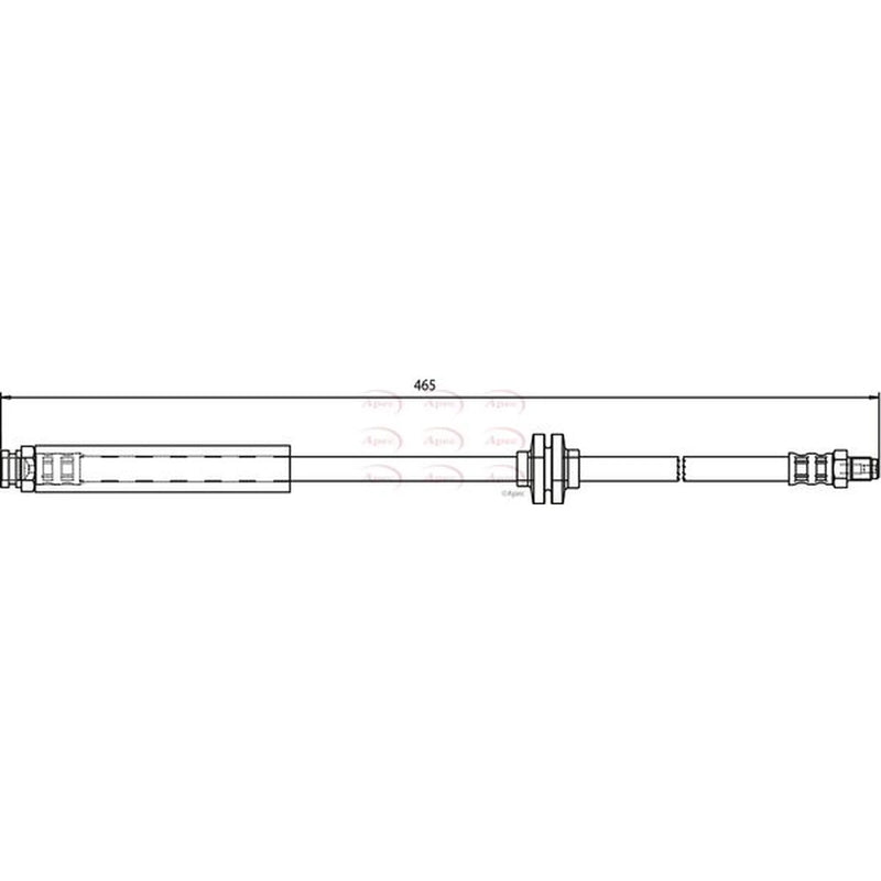 Apec Brake Hydraulic Hose Line Front HOS3683