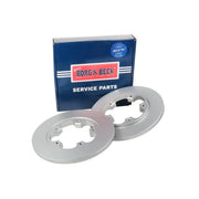 Borg & Beck 2 x Solid Rear Brake Discs BBD5364-x2