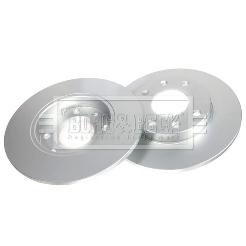 Borg & Beck 2 x Solid Front Brake Discs BBD4838-x2