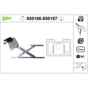 Valeo Electric Window Regulator Lifter Left Front 850186