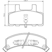 Mintex Front Brake Pad Set MDB1787