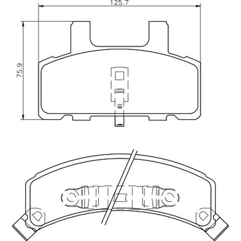 Mintex Front Brake Pad Set MDB1787