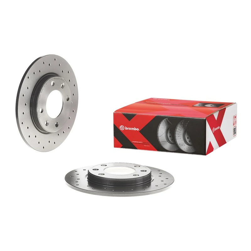 Brembo 2 x Perforated Rear Brake Discs 08.5334.1X-x2