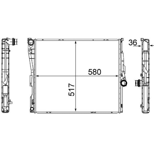 Mahle Engine Radiator CR 1393 000S