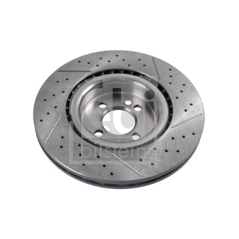 Febi 2 x Perforated/Vented Front Brake Discs 170109-x2