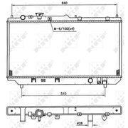 NRF Engine Radiator 509511