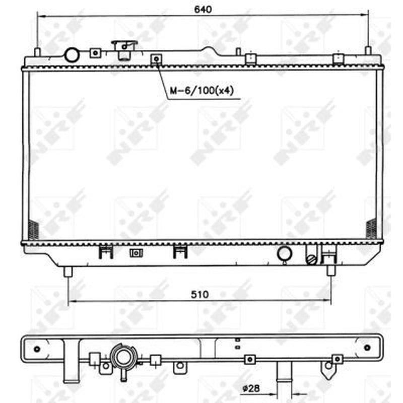 NRF Engine Radiator 509511