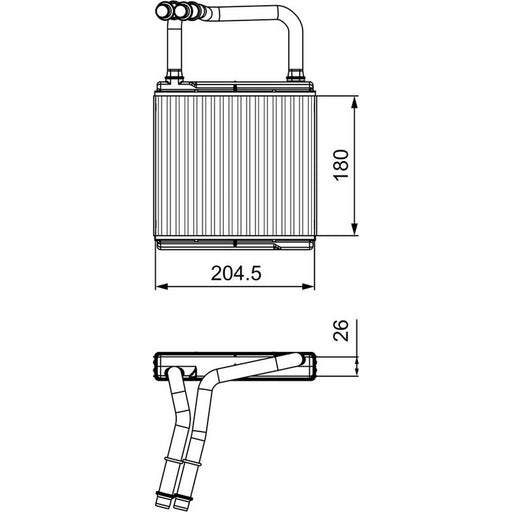 Valeo Heater Matrix Core Heat Exchanger 811526