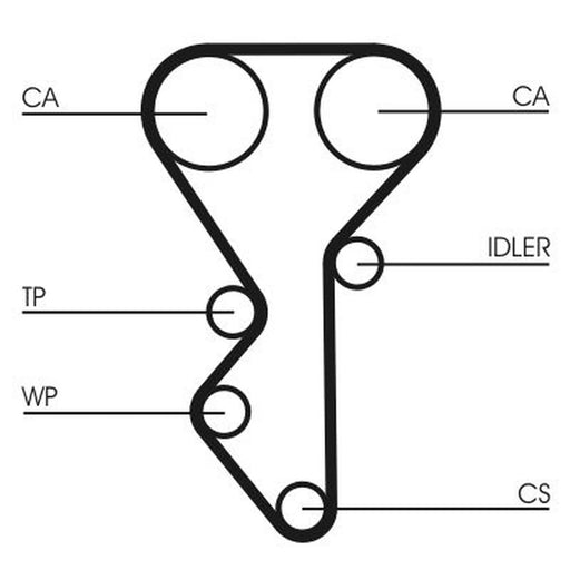 Continental CTAM Timing Belt Kit with Rollers CT955K2