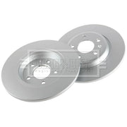 Borg & Beck 2 x Solid Rear Brake Discs BBD4635-x2