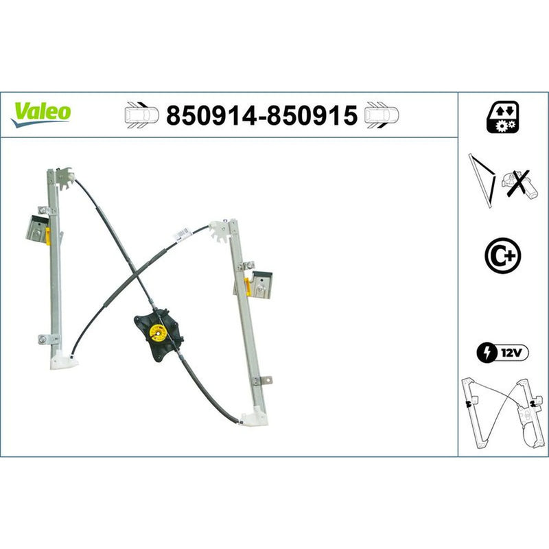 Valeo Electric Window Regulator Lifter Left F 850914