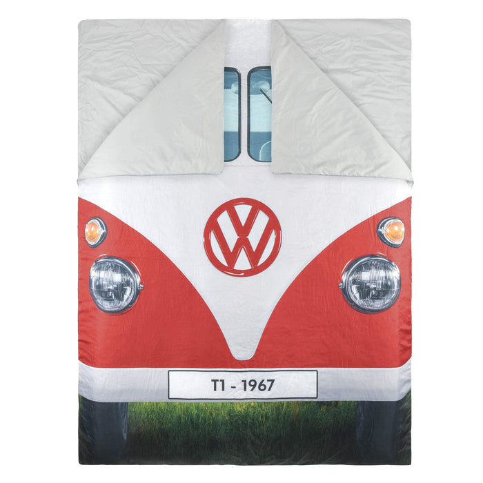 Vw Double Sleeping Bag Reversable Blue/Red 190Cm X 150Cm OL0183 - Board Masters - Van Life Living