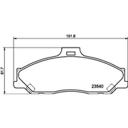 DON Front Brake Pad Set PCP1935